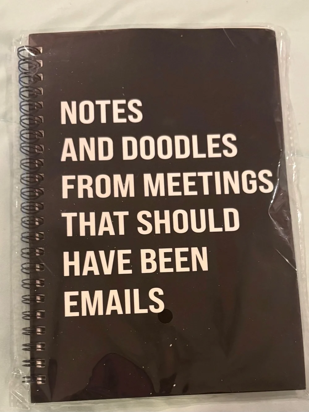 Black Spiral Notebook - Notes and Doodles